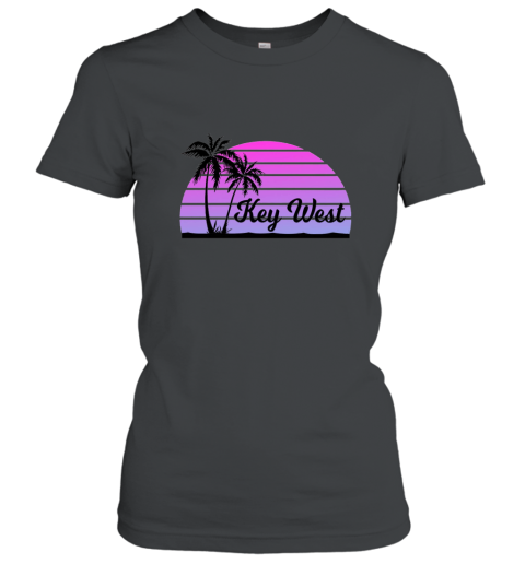 KEY WEST Souvenirs T Shirt Palm Tree Beach Sun Florida Keys Women T-Shirt