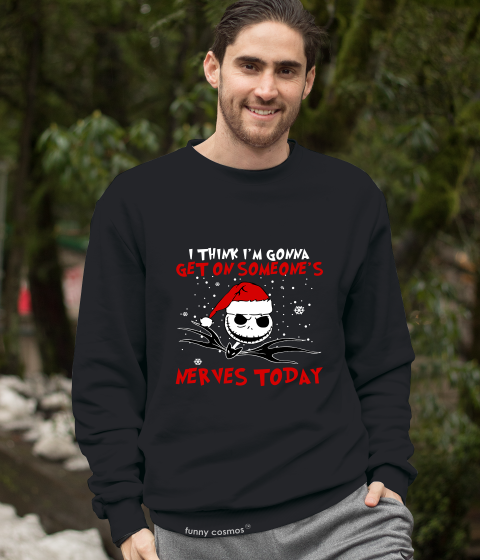 Nightmare Before Christmas T Shirt, Jack Skellington T Shirt, I Think I'm Gonna Get On Someone's Nerves Tshirt, Christmas Gifts