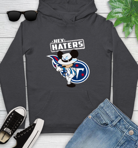 NFL Hey Haters Mickey Football Sports Tennessee Titans Youth Hoodie 8