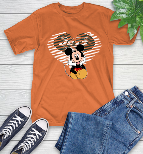 NFL New York Jets The Heart Mickey Mouse Disney Football T Shirt_000 T-Shirt 4