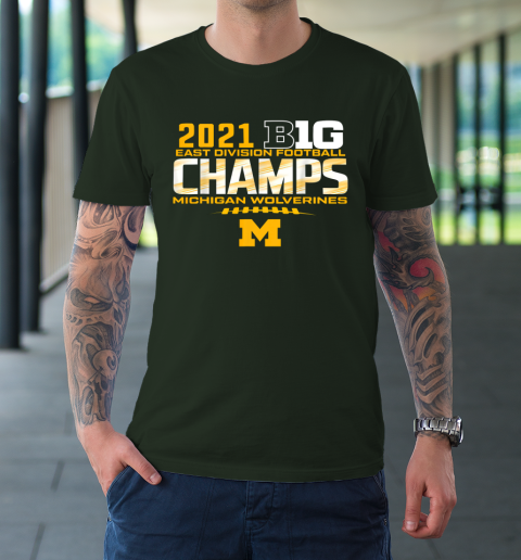 Michigan Big Ten 2021 East Division Champ Champions T-Shirt 3