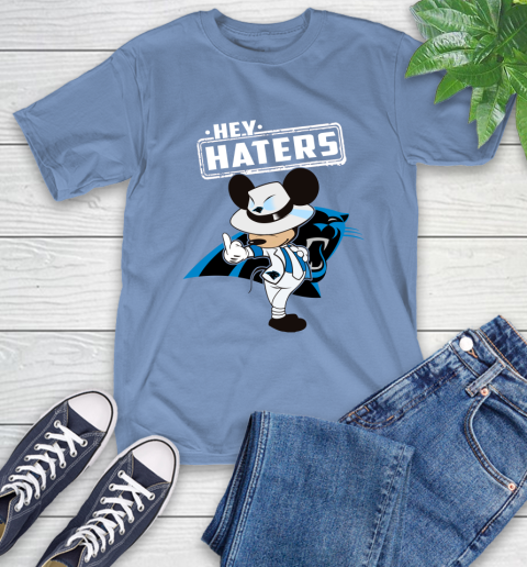 NFL Hey Haters Mickey Football Sports Carolina Panthers T-Shirt 12