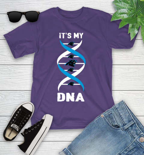Carolina Panthers NFL Football It's My DNA Sports Youth T-Shirt 3