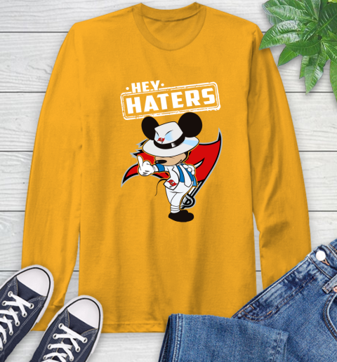 NFL Hey Haters Mickey Football Sports Tampa Bay Buccaneers Long Sleeve T-Shirt 2
