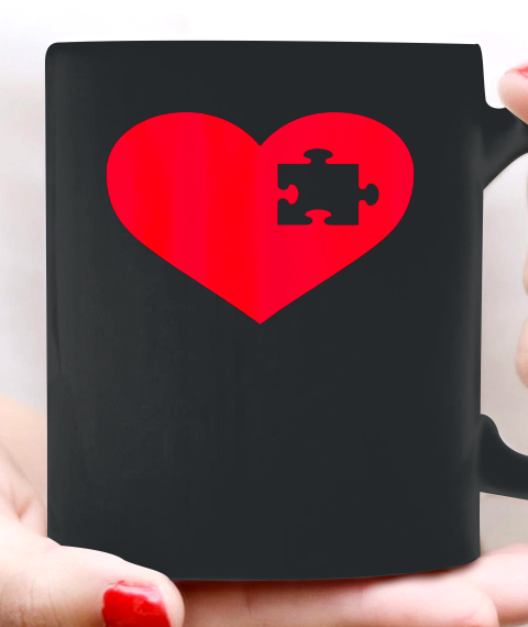 Family Valentine Insert Heart Gift Ceramic Mug 11oz 4