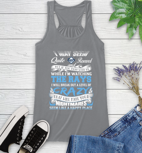 Tampa Bay Rays MLB Baseball Don't Mess With Me While I'm Watching My Team Racerback Tank 4