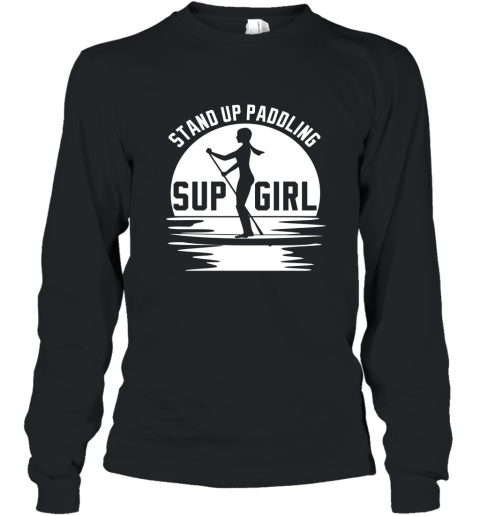 Women_s Stand Up Paddle Board Shirt Paddling SUP Girl T Shirt Long Sleeve