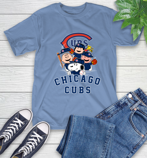 MLB Chicago Cubs Snoopy Charlie Brown Woodstock The Peanuts Movie Baseball T Shirt T-Shirt 12