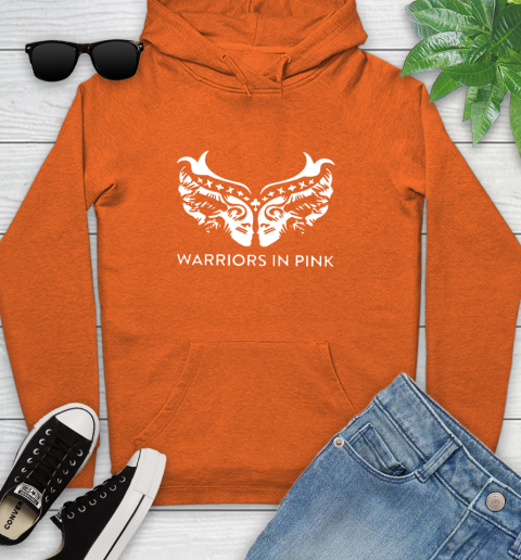 Ford cares warriors in pink shirt Youth Hoodie 4