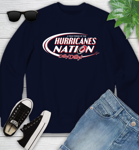 NHL A True Friend Of The Carolina Hurricanes Dilly Dilly Hockey Sports Youth Sweatshirt 2