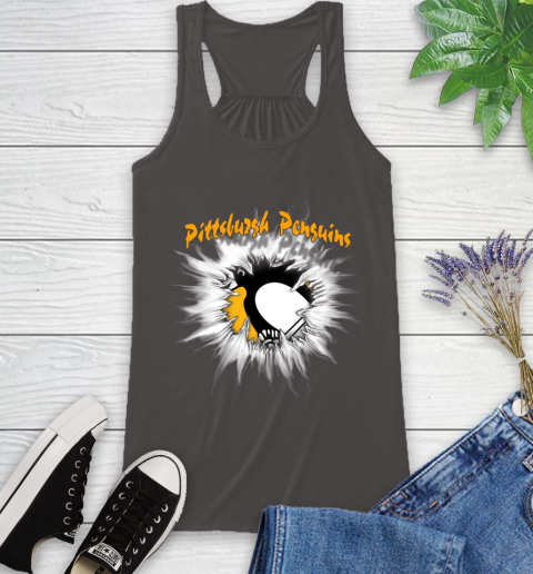 Pittsburgh Penguins NHL Hockey Adoring Fan Rip Sports Racerback Tank 11