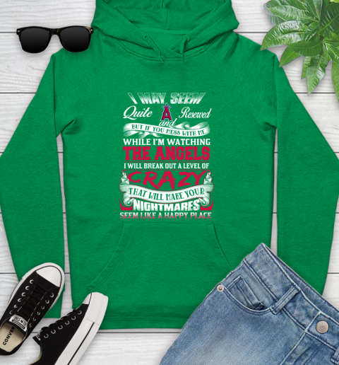 Los Angeles Angels MLB Baseball Don't Mess With Me While I'm Watching My Team Youth Hoodie 9