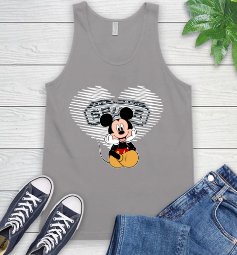 NBA San Antonio Spurs The Heart Mickey Mouse Disney Basketball Tank Top 3