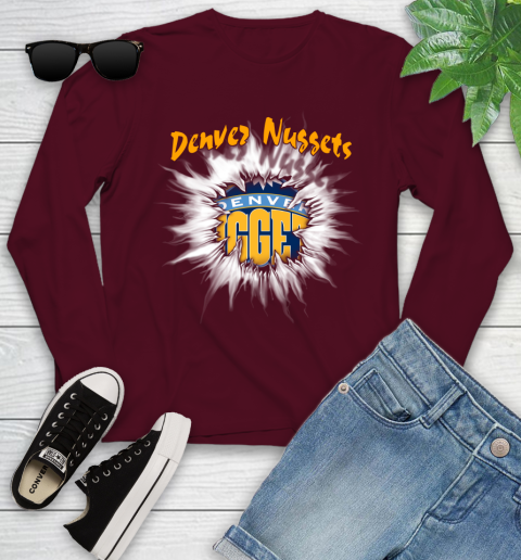 Denver Nuggets NBA Basketball Rip Sports Youth Long Sleeve 6