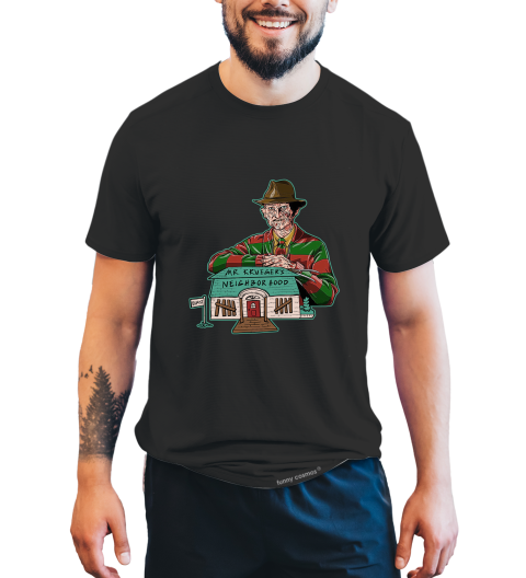 Nightmare On Elm Street T Shirt, Mr Krueger Neighborhood Tshirt, Freddy Krueger T Shirt, Halloween Gifts