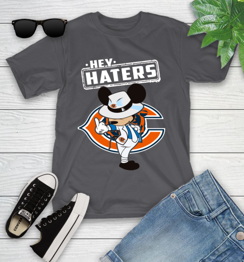NFL Hey Haters Mickey Football Sports Chicago Bears Youth T-Shirt 6
