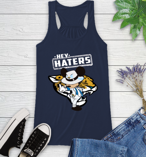 NFL Hey Haters Mickey Football Sports Jacksonville Jaguars Racerback Tank 9