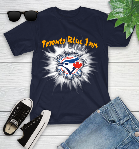 Toronto Blue Jays MLB Baseball Adoring Fan Rip Sports Youth T-Shirt 2