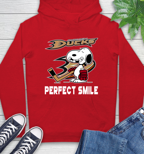 NHL Anaheim Ducks Snoopy Perfect Smile The Peanuts Movie Hockey T Shirt Hoodie 10