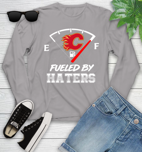 Calgary Flames NHL Hockey Fueled By Haters Sports Youth Long Sleeve 5