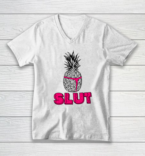 Pineapple Slut V-Neck T-Shirt