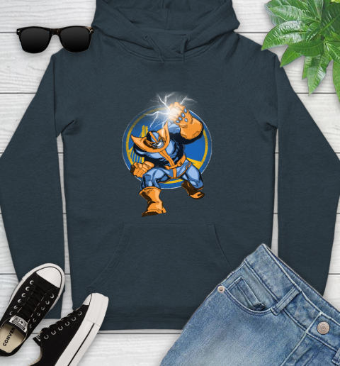 Golden State Warriors NBA Basketball Thanos Avengers Infinity War Marvel Youth Hoodie 10