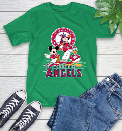 MLB Los Angeles Angels Mickey Mouse Donald Duck Goofy Baseball T Shirt T-Shirt 7