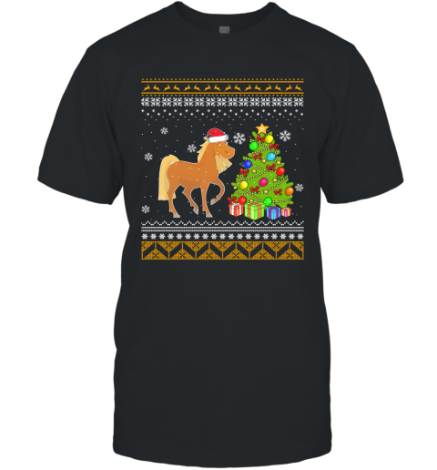Horse long sleeve shirt Christmas horse t shirt horse riding T-Shirt