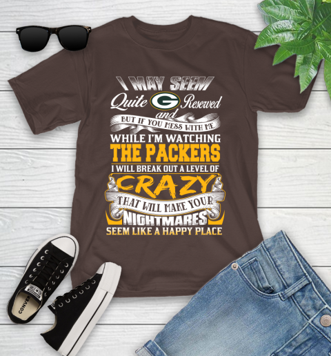 Green Bay Packers NFL Football Don't Mess With Me While I'm Watching My Team Youth T-Shirt 7