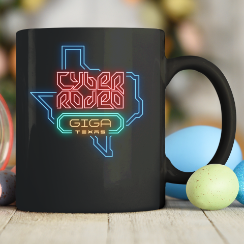 Cyber Rodeo Shirt Elon Musk Giga Texas Tesla Event Ceramic Mug 11oz