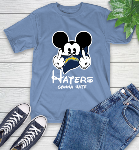 NFL Los Angeles Chargers Haters Gonna Hate Mickey Mouse Disney Football T Shirt T-Shirt 12