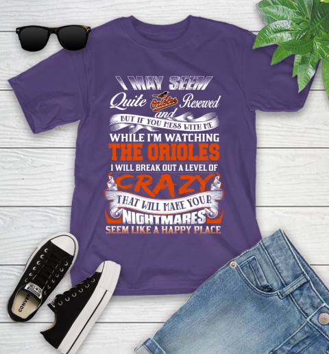 Baltimore Orioles MLB Baseball Don't Mess With Me While I'm Watching My Team Youth T-Shirt 3