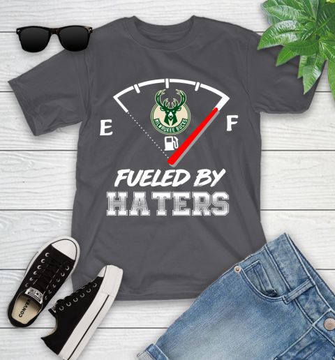 Milwaukee Bucks NBA Basketball Fueled By Haters Sports Youth T-Shirt - Image 7
