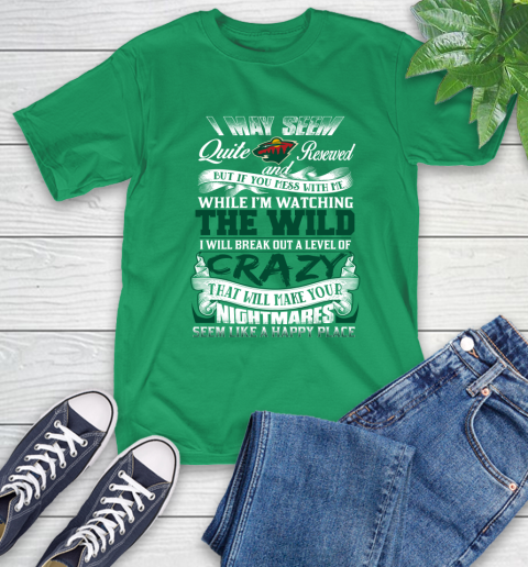Minnesota Wild NHL Hockey Don't Mess With Me While I'm Watching My Team T-Shirt 7