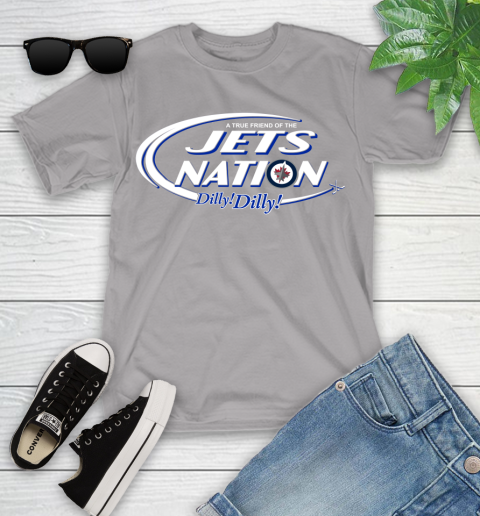 NHL A True Friend Of The Winnipeg Jets Dilly Dilly Hockey Sports Youth T-Shirt 4