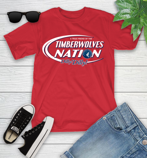 NBA A True Friend Of The Minnesota Timberwolves Dilly Dilly Basketball Sports Youth T-Shirt 13