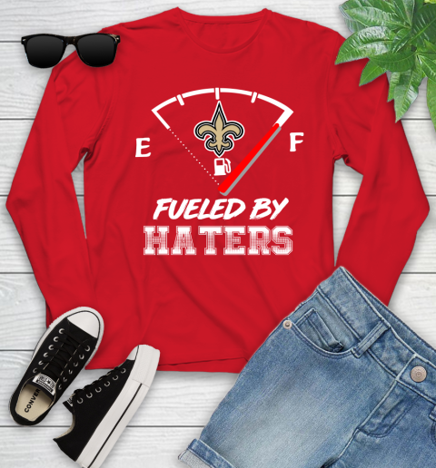 New Orleans Saints NFL Football Fueled By Haters Sports Youth Long Sleeve 11