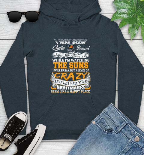 Phoenix Suns NBA Basketball Don't Mess With Me While I'm Watching My Team Youth Hoodie 10