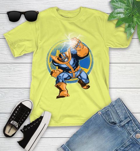 Golden State Warriors NBA Basketball Thanos Avengers Infinity War Marvel Youth T-Shirt 10