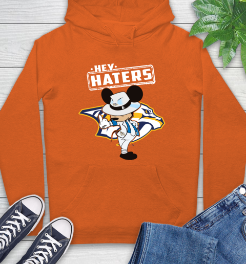 NHL Hey Haters Mickey Hockey Sports Nashville Predators Hoodie 4