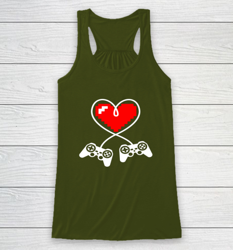 This Is My Valentine Pajama Shirt Gamer Controller Racerback Tank 2