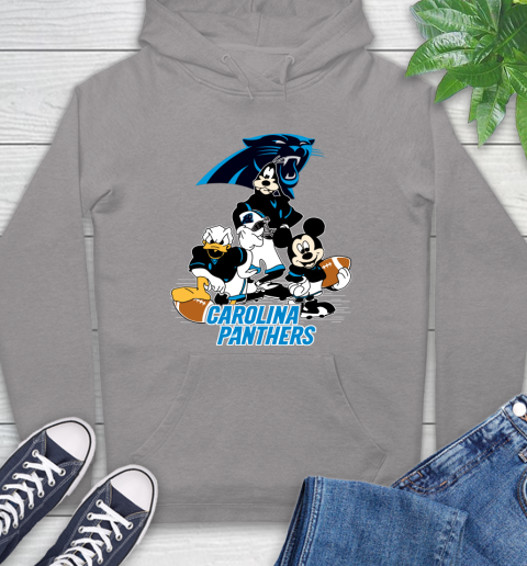 NFL Carolina Panthers Mickey Mouse Donald Duck Goofy Football Shirt Hoodie 6