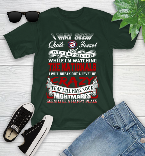 Washington Nationals MLB Baseball Don't Mess With Me While I'm Watching My Team Youth T-Shirt 5