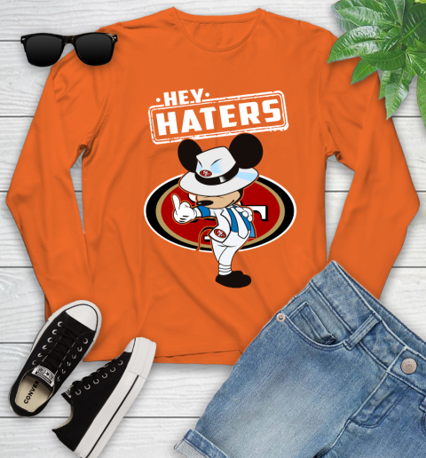 NFL Hey Haters Mickey Football Sports San Francisco 49ers Youth Long Sleeve 3