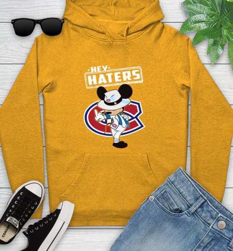 NHL Hey Haters Mickey Hockey Sports Montreal Canadiens Youth Hoodie 2