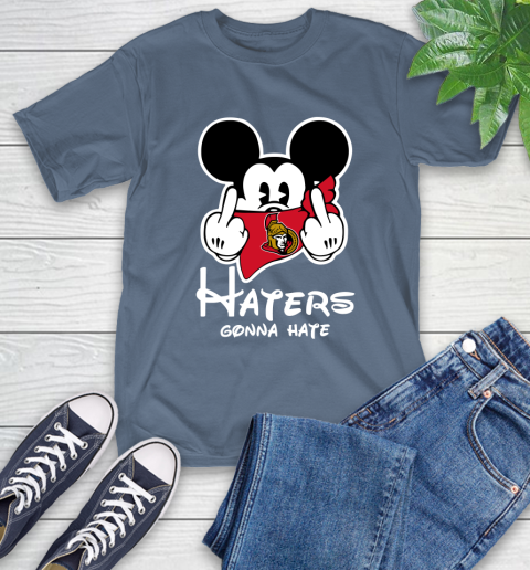 NHL Ottawa Senators Haters Gonna Hate Mickey Mouse Disney Hockey T Shirt T-Shirt 8
