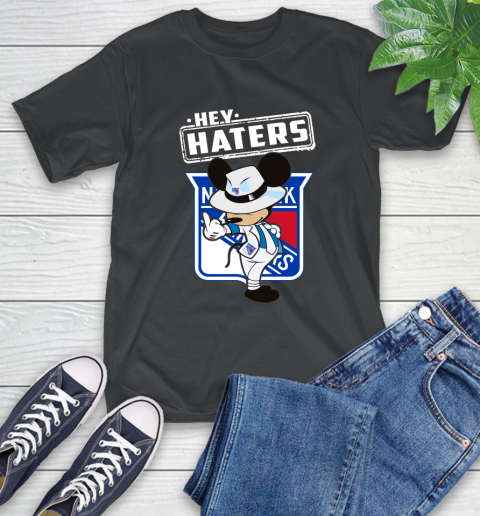 NHL Hey Haters Mickey Hockey Sports New York Rangers T-Shirt