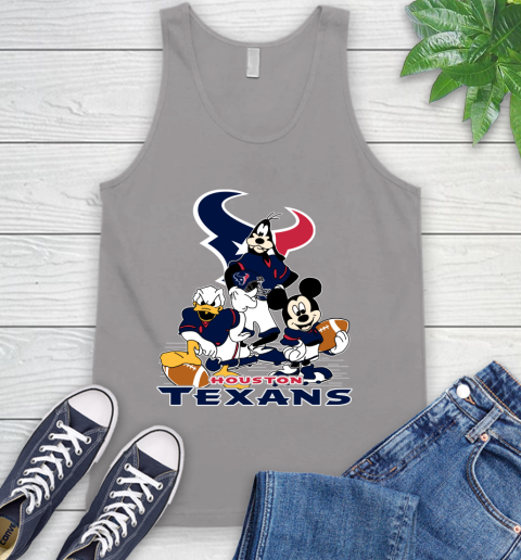 NFL Houston Texans Mickey Mouse Donald Duck Goofy Football Shirt Tank Top 3