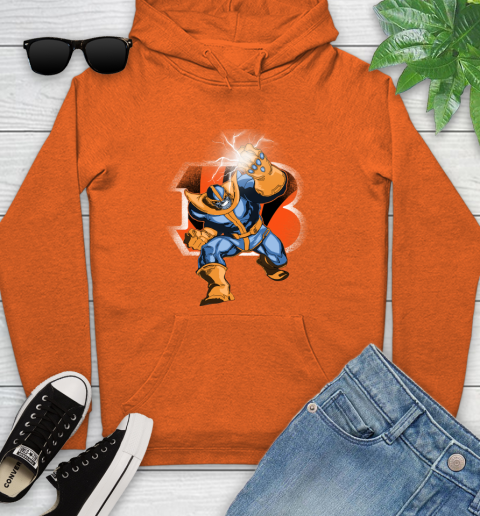 Cincinnati Bengals NFL Football Thanos Avengers Infinity War Marvel Youth Hoodie 4