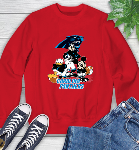 NFL Carolina Panthers Mickey Mouse Donald Duck Goofy Football Shirt Sweatshirt 10